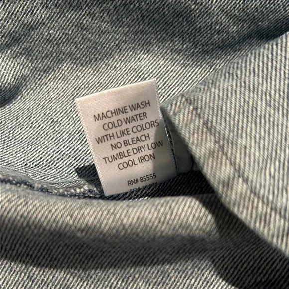 Denim Button-Up Shirt - Classic Blue - Picture 7 of 7